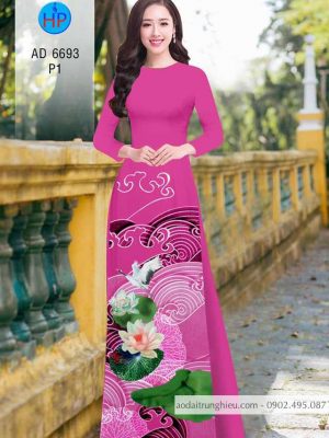 Vải áo dài hoa sen thiết kế 2020 AD 6693 30 1585370056 643 Vai ao dai hoa sen thiet ke 2020 AD 6693