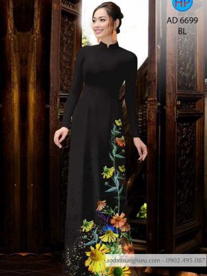 Vải áo dài hoa hướng dương thiết kế 2020 AD 6699 23 1585370185 222 Vai ao dai hoa huong duong thiet ke 2020 AD