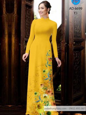 Vải áo dài hoa hướng dương thiết kế 2020 AD 6699 28 1585370185 395 Vai ao dai hoa huong duong thiet ke 2020 AD