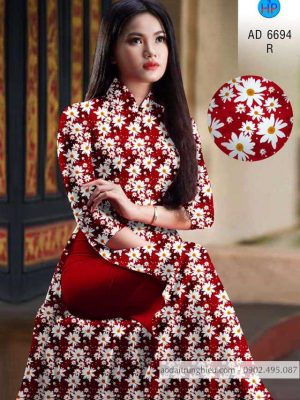 Vải áo dài hoa cúc đều thiết kế 2020 AD 6694 30 1585370329 231 Vai ao dai hoa cuc deu thiet ke 2020 AD