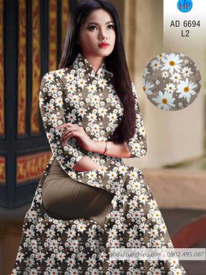 Vải áo dài hoa cúc đều thiết kế 2020 AD 6694 24 1585370329 310 Vai ao dai hoa cuc deu thiet ke 2020 AD