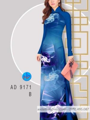 Vải áo dài hoa 3D mới ra AD 9171 25 1585474877 992 Vai ao dai hoa 3D moi ra AD 9171
