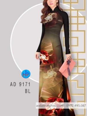 Vải áo dài hoa 3D mới ra AD 9171 30 1585474878 192 Vai ao dai hoa 3D moi ra AD 9171