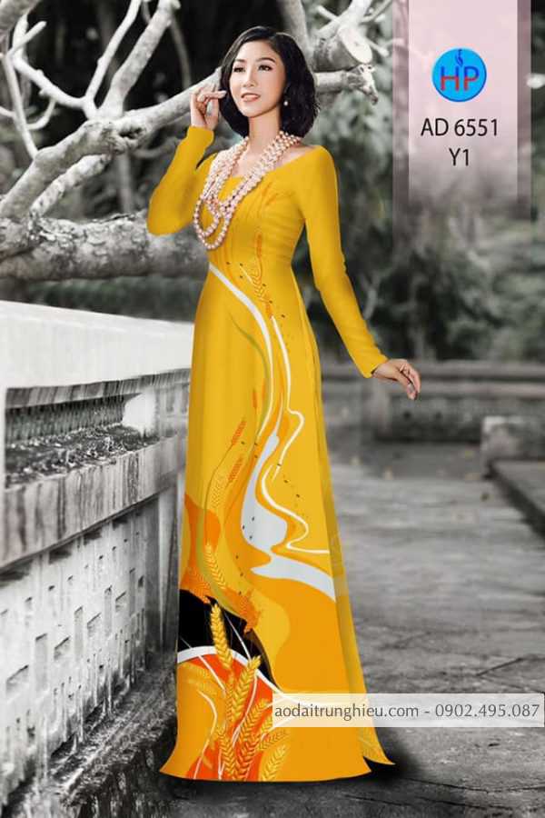 Vai ao dai Hoa Lua thiet ke 2020 AD 6551