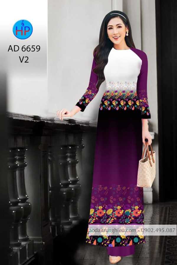 Vai ao dai Hoa in 3D moi ra AD 6659