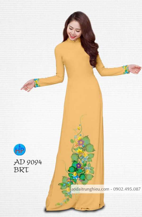 Vai ao dai Hoa in 3D moi ra AD 9094