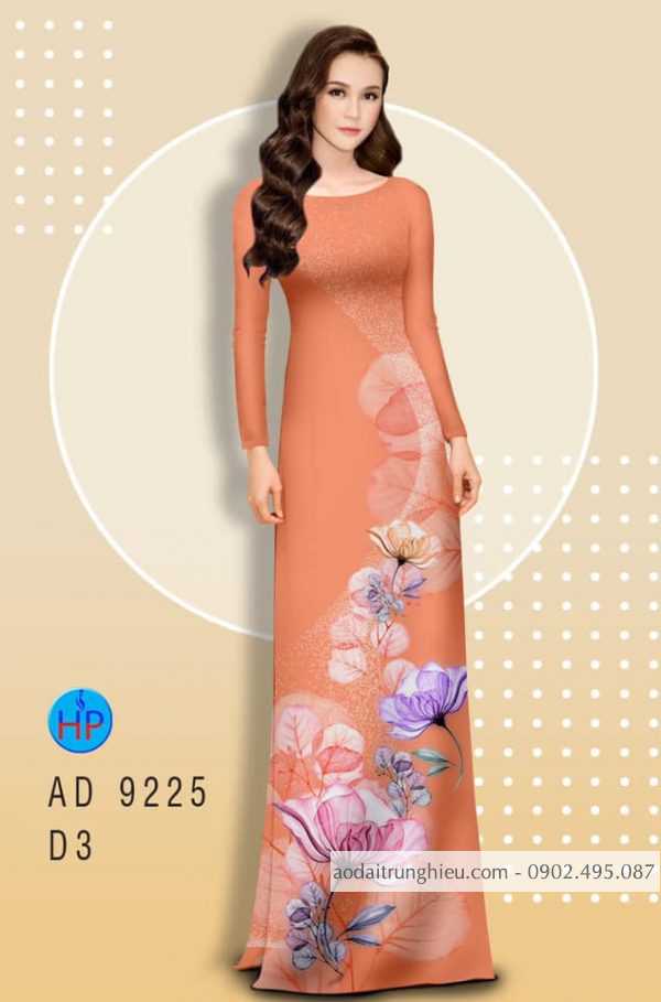 Vai ao dai hoa in 3D kieu moi AD 9225