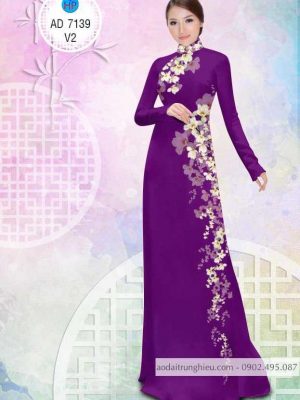 Vải áo dài hoa dọc thân thiết kế 2020 AD 7139 37 1585884217 746 Vai ao dai hoa doc than thiet ke 2020 AD