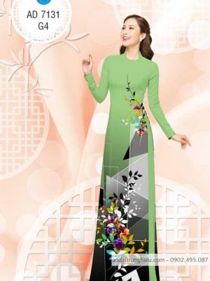 Vải áo dài hoa 3D kiểu mới AD 7131 23 1585884432 409 Vai ao dai hoa 3D kieu moi AD 7131