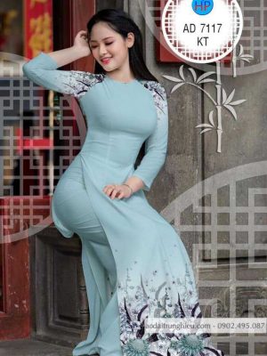 Vải áo dài hoa in 3D mới ra AD 7117 24 1585988356 204 Vai ao dai hoa in 3D moi ra AD 7117