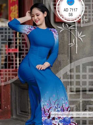 Vải áo dài hoa in 3D mới ra AD 7117 30 1585988356 284 Vai ao dai hoa in 3D moi ra AD 7117