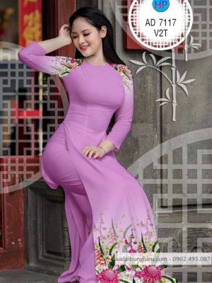 Vải áo dài hoa in 3D mới ra AD 7117 35 1585988356 875 Vai ao dai hoa in 3D moi ra AD 7117