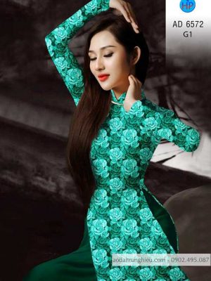 Vải áo dài hoa hồng đều kiểu mới AD 6572 21 1586054957 891 Vai ao dai hoa hong deu kieu moi AD 6572