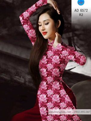Vải áo dài hoa hồng đều kiểu mới AD 6572 36 1586054958 169 Vai ao dai hoa hong deu kieu moi AD 6572