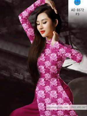 Vải áo dài hoa hồng đều kiểu mới AD 6572 34 1586054958 707 Vai ao dai hoa hong deu kieu moi AD 6572