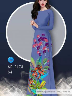 Vải áo dài hoa 3D mới ra AD 9178 23 1586055076 148 Vai ao dai hoa 3D moi ra AD 9178