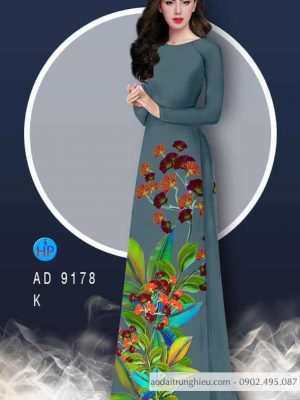 Vải áo dài hoa 3D mới ra AD 9178 24 1586055076 558 Vai ao dai hoa 3D moi ra AD 9178