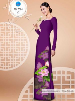 Vải áo dài hoa sen mới ra AD 7084 30 1586138493 933 Vai ao dai hoa sen moi ra AD 7084