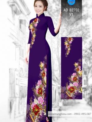 Vải áo dài hoa trên dưới mới ra AD B2702 25 1586235371 880 Vai ao dai hoa tren duoi moi ra AD B2702