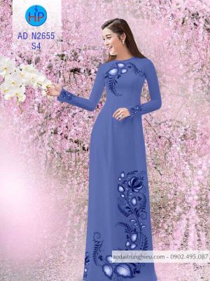 1586406047 411 Vai ao dai hoa van doc than thiet ke 2020