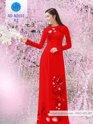 1586406048 593 Vai ao dai hoa van doc than thiet ke 2020