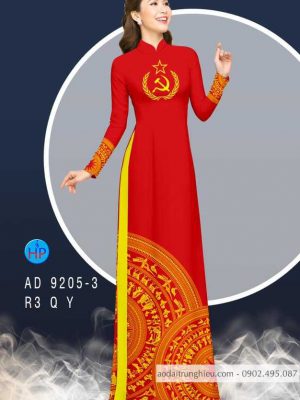 Vải áo dài lá cờ và trống đồng kiểu mới AD 9205 25 1586602868 620 Vai ao dai la co va trong dong kieu moi