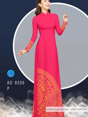Vải áo dài lá cờ và trống đồng kiểu mới AD 9205 37 1586602869 139 Vai ao dai la co va trong dong kieu moi