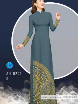 Vải áo dài lá cờ và trống đồng kiểu mới AD 9205 38 1586602869 486 Vai ao dai la co va trong dong kieu moi