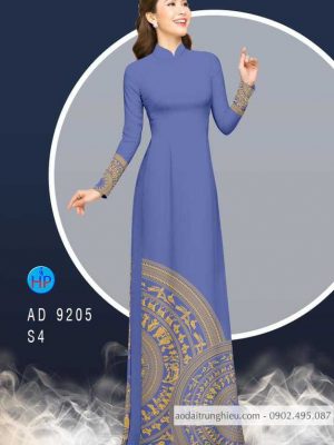 Vải áo dài lá cờ và trống đồng kiểu mới AD 9205 33 1586602869 496 Vai ao dai la co va trong dong kieu moi