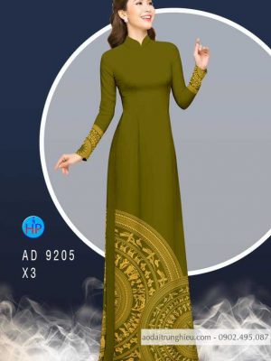 Vải áo dài lá cờ và trống đồng kiểu mới AD 9205 34 1586602869 59 Vai ao dai la co va trong dong kieu moi