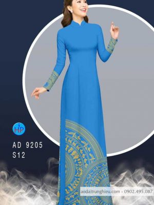 Vải áo dài lá cờ và trống đồng kiểu mới AD 9205 31 1586602869 645 Vai ao dai la co va trong dong kieu moi