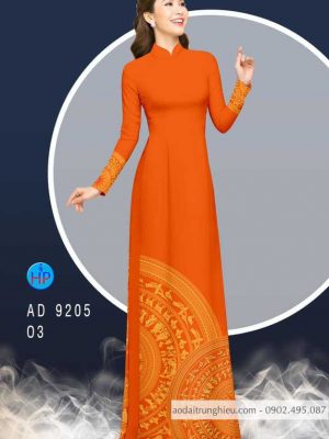 Vải áo dài lá cờ và trống đồng kiểu mới AD 9205 36 1586602869 884 Vai ao dai la co va trong dong kieu moi