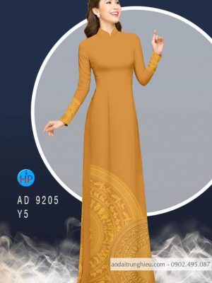 Vải áo dài lá cờ và trống đồng kiểu mới AD 9205 32 1586602869 978 Vai ao dai la co va trong dong kieu moi
