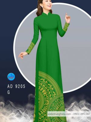 Vải áo dài lá cờ và trống đồng kiểu mới AD 9205 39 1586602870 191 Vai ao dai la co va trong dong kieu moi