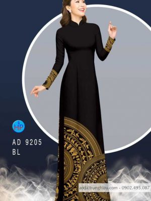 Vải áo dài lá cờ và trống đồng kiểu mới AD 9205 43 1586602870 48 Vai ao dai la co va trong dong kieu moi
