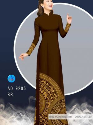 Vải áo dài lá cờ và trống đồng kiểu mới AD 9205 42 1586602870 54 Vai ao dai la co va trong dong kieu moi