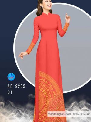 Vải áo dài lá cờ và trống đồng kiểu mới AD 9205 41 1586602870 944 Vai ao dai la co va trong dong kieu moi