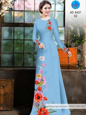 1586602996 25 Vai ao dai hoa 3D thiet ke 2020 AD 6437