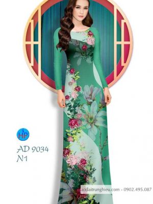 1586769160 208 Vai ao dai Hoa Cuc kieu moi AD 9034