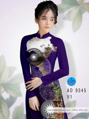 Vải áo dài bản đồ và trống đồng mới ra AD 9345 28 1587267807 596 Vai ao dai ban do va trong dong moi ra