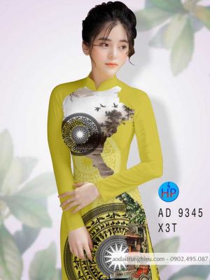 Vải áo dài bản đồ và trống đồng mới ra AD 9345 27 1587267807 904 Vai ao dai ban do va trong dong moi ra