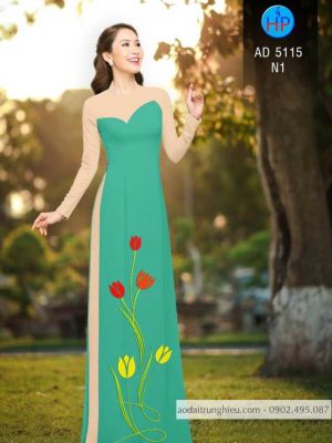 Vải áo dài hoa tulip mới ra AD 5115 27 1587437847 469 Vai ao dai hoa tulip moi ra AD 5115