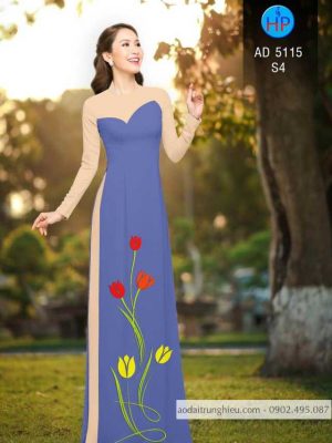 Vải áo dài hoa tulip mới ra AD 5115 36 1587437848 457 Vai ao dai hoa tulip moi ra AD 5115