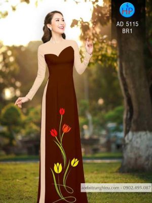 Vải áo dài hoa tulip mới ra AD 5115 32 1587437848 503 Vai ao dai hoa tulip moi ra AD 5115
