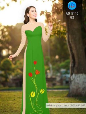 Vải áo dài hoa tulip mới ra AD 5115 33 1587437848 890 Vai ao dai hoa tulip moi ra AD 5115