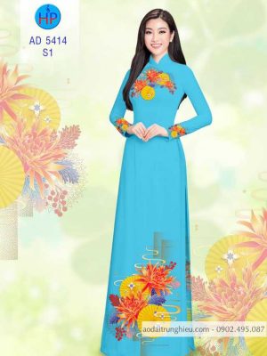 1587531534 786 Vai ao dai hoa cuc kieu moi AD 5414