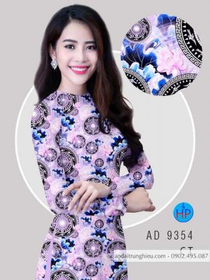 Vải áo dài hoa sen đều kiểu mới AD 9354 27 1587611737 209 Vai ao dai hoa sen deu kieu moi AD 9354
