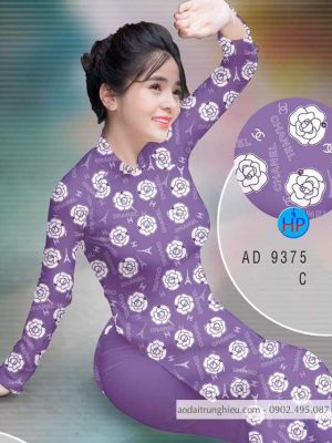 Vải áo dài hoa hồng đều kiểu mới AD 9375 30 1587696934 411 Vai ao dai hoa hong deu kieu moi AD 9375