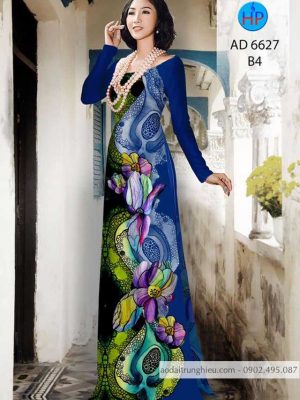 Vải áo dài hoa 3D kiểu mới AD 6627 22 1587697071 106 Vai ao dai hoa 3D kieu moi AD 6627