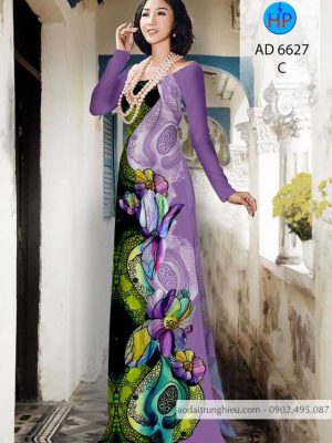 Vải áo dài hoa 3D kiểu mới AD 6627 33 1587697073 996 Vai ao dai hoa 3D kieu moi AD 6627